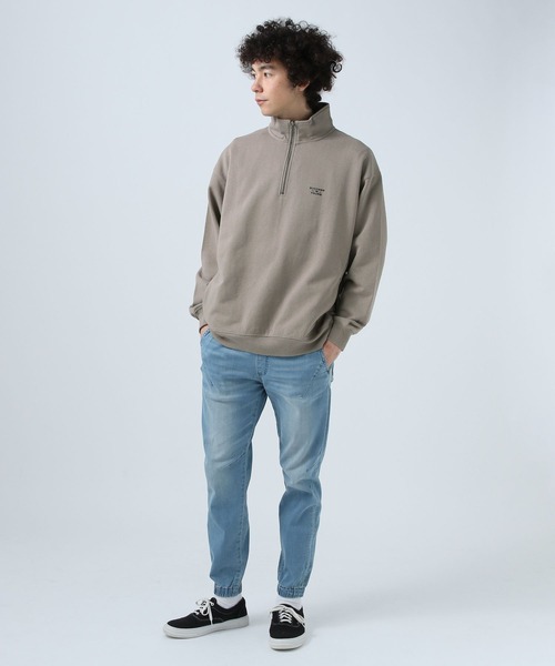 BAYFLOW（ベイフロー）の「[トレンドデザイン]ハーフジップスウェットプルオーバー（スウェット・メンズ・アイボリー/ブラック/グレー・MEDIUM/LARGE）」の4枚目の写真