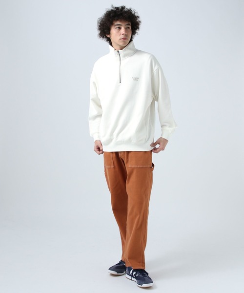 BAYFLOW（ベイフロー）の「[トレンドデザイン]ハーフジップスウェットプルオーバー（スウェット・メンズ・アイボリー/ブラック/グレー・MEDIUM/LARGE）」の6枚目の写真