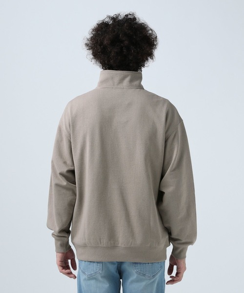 BAYFLOW（ベイフロー）の「[トレンドデザイン]ハーフジップスウェットプルオーバー（スウェット・メンズ・アイボリー/ブラック/グレー・MEDIUM/LARGE）」の9枚目の写真