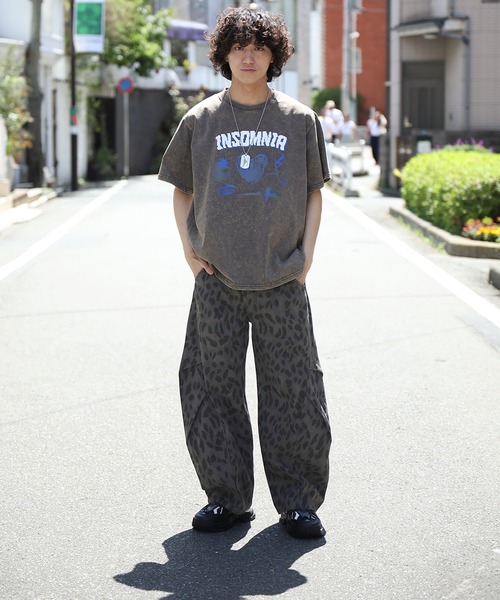 セール】HOOK -select- レオパード柄ボリューム切り替えカーブワーク