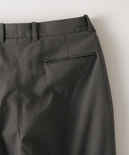 ブラック スラックス ボタン付き　steven alan セール】＜Steven Alan＞ TC ホップサック イン ツープリーツ