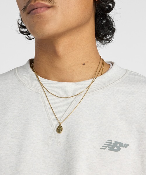 NEW BALANCE(ニューバランス)の「Numeric フレンチテリースウェットクルー(Tシャツ/カットソー・メンズ・ベージュ/セージグリーン/グレイッシュベージュ・LARGE/MEDIUM/SMALL/X-LARGE)」の6枚目の写真