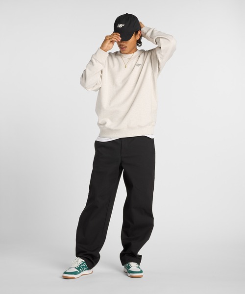 NEW BALANCE(ニューバランス)の「Numeric フレンチテリースウェットクルー(Tシャツ/カットソー・メンズ・ベージュ/セージグリーン/グレイッシュベージュ・LARGE/MEDIUM/SMALL/X-LARGE)」の9枚目の写真
