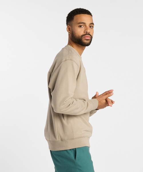 NEW BALANCE(ニューバランス)の「Numeric フレンチテリースウェットクルー(Tシャツ/カットソー・メンズ・ベージュ/セージグリーン/グレイッシュベージュ・LARGE/MEDIUM/SMALL/X-LARGE)」の11枚目の写真