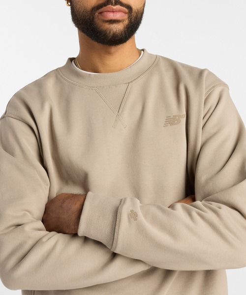 NEW BALANCE(ニューバランス)の「Numeric フレンチテリースウェットクルー(Tシャツ/カットソー・メンズ・ベージュ/セージグリーン/グレイッシュベージュ・LARGE/MEDIUM/SMALL/X-LARGE)」の13枚目の写真