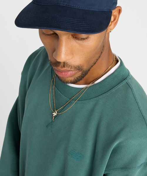 NEW BALANCE(ニューバランス)の「Numeric フレンチテリースウェットクルー(Tシャツ/カットソー・メンズ・ベージュ/セージグリーン/グレイッシュベージュ・LARGE/MEDIUM/SMALL/X-LARGE)」の20枚目の写真