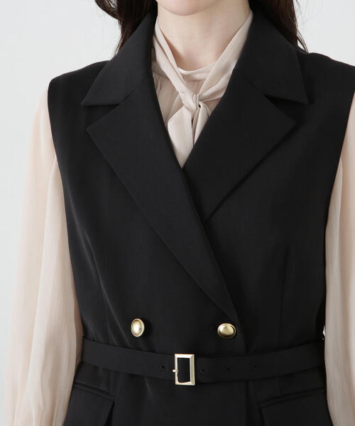 セール】ベルト付きジレ / 1215155302（ベスト）｜PROPORTION