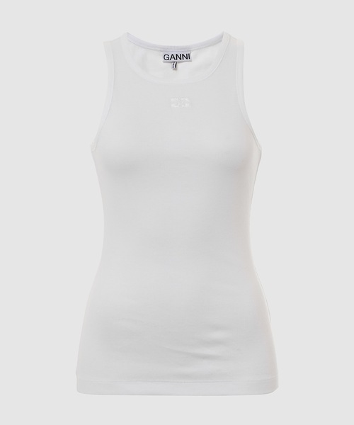 【GANNI】リブタンクドレス GANNI(ガニー】ワンピース Soft Cotton Rib Tank Top Long Dress