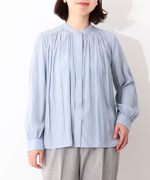 《オケージョン対応》パウダーサテンブラウス