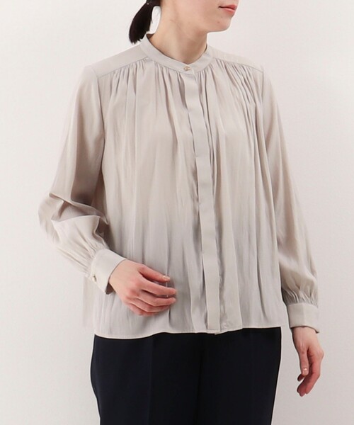 MACHTT シャツ ブラウス CITEN＞ソデシャーリングシャツ（シャツ/ブラウス）｜CITEN