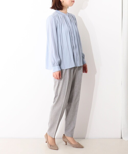 《オケージョン対応》パウダーサテンブラウス