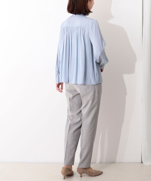 《オケージョン対応》パウダーサテンブラウス