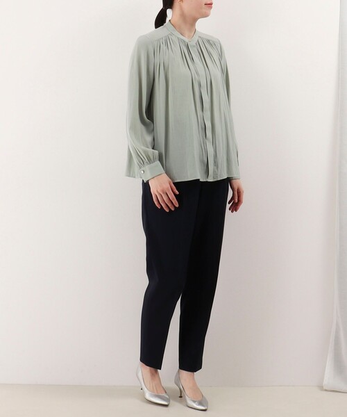 《オケージョン対応》パウダーサテンブラウス