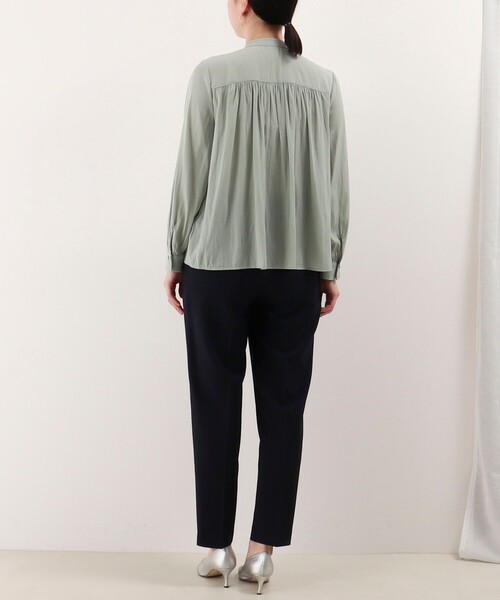 《オケージョン対応》パウダーサテンブラウス