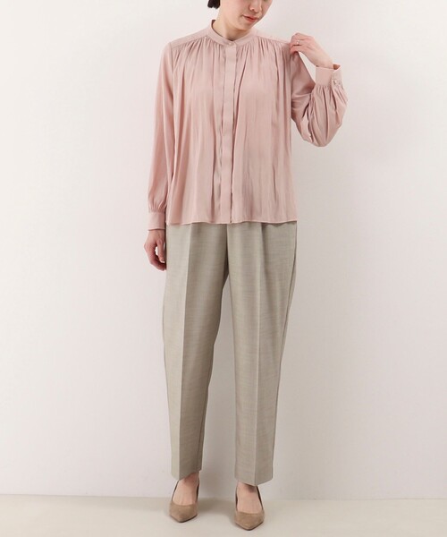 《オケージョン対応》パウダーサテンブラウス