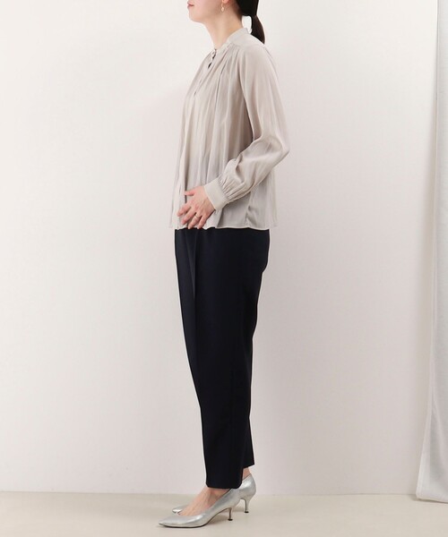 《オケージョン対応》パウダーサテンブラウス