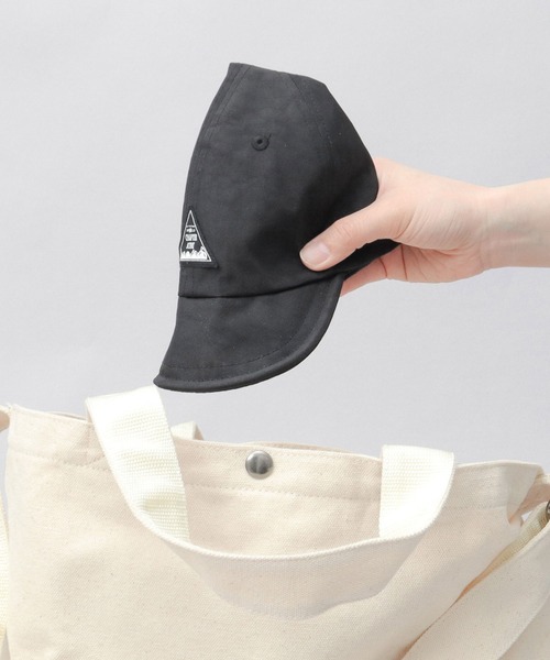 A.M.S.（エーエムエス）の「撥水 ムラ染風 ワッシャーナイロン アンパイアキャップ（キャップ・メンズ・ブラック/ネイビー/ベージュ・FREE）」の4枚目の写真