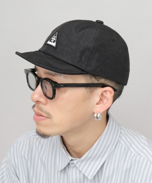 A.M.S.（エーエムエス）の「撥水 ムラ染風 ワッシャーナイロン アンパイアキャップ（キャップ・メンズ・ブラック/ネイビー/ベージュ・FREE）」の5枚目の写真