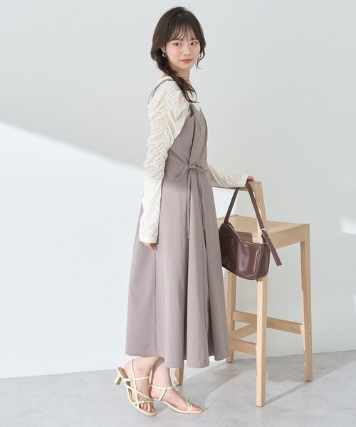 earth music&ecology(アースミュージックアンドエコロジー)の「ギャザーショルダーカットレースプルオーバー(Tシャツ/カットソー・レディース・ピンク/ブラック/アイボリー・FREE)」の15枚目の写真