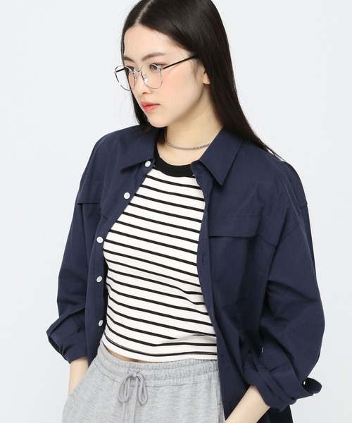 3.3 Field Trip （3.3フィールドトリップ）の「3.3 Field Trip／ボーダーBRA TOP（タンクトップ・レディース・ブラック/アイボリー・FREE）」の6枚目の写真