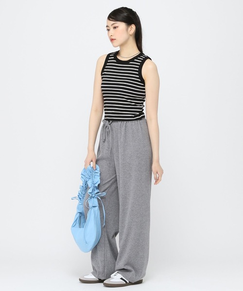 3.3 Field Trip （3.3フィールドトリップ）の「3.3 Field Trip／ボーダーBRA TOP（タンクトップ・レディース・ブラック/アイボリー・FREE）」の4枚目の写真