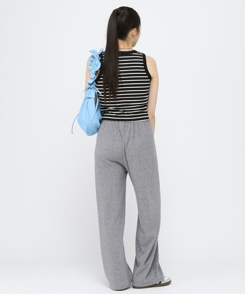 3.3 Field Trip （3.3フィールドトリップ）の「3.3 Field Trip／ボーダーBRA TOP（タンクトップ・レディース・ブラック/アイボリー・FREE）」の3枚目の写真