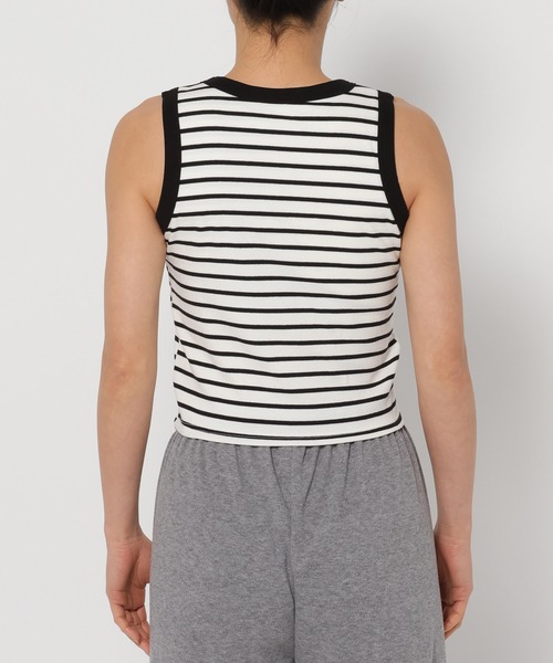 3.3 Field Trip （3.3フィールドトリップ）の「3.3 Field Trip／ボーダーBRA TOP（タンクトップ・レディース・ブラック/アイボリー・FREE）」の22枚目の写真