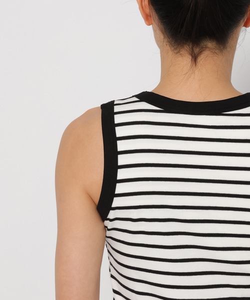 3.3 Field Trip （3.3フィールドトリップ）の「3.3 Field Trip／ボーダーBRA TOP（タンクトップ・レディース・ブラック/アイボリー・FREE）」の21枚目の写真