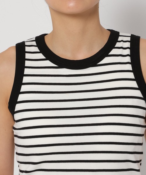 3.3 Field Trip （3.3フィールドトリップ）の「3.3 Field Trip／ボーダーBRA TOP（タンクトップ・レディース・ブラック/アイボリー・FREE）」の20枚目の写真