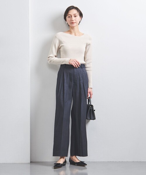 ラインゴム ワイドパンツ -ウォッシャブル- （その他パンツ