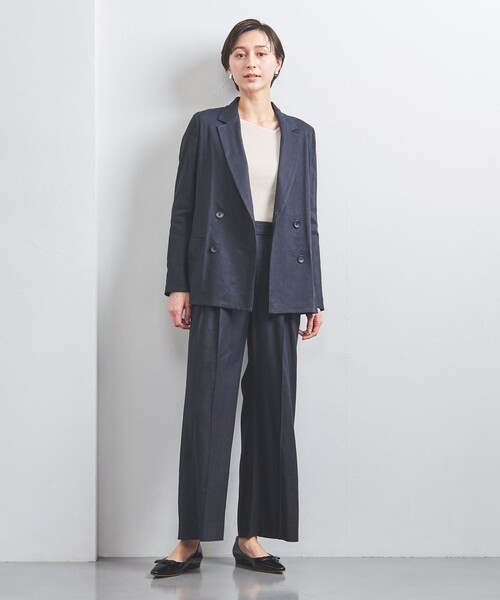 UNITED ARROWS(ユナイテッドアローズ)の「ECLISSE ワイドパンツ(スラックス・レディース・ナチュラル/その他7/ネイビー/その他1・34/36/38/40)」の6枚目の写真