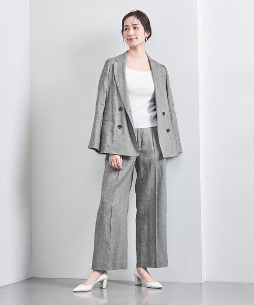 UNITED ARROWS(ユナイテッドアローズ)の「ECLISSE ワイドパンツ(スラックス・レディース・ナチュラル/その他7/ネイビー/その他1・34/36/38/40)」の10枚目の写真