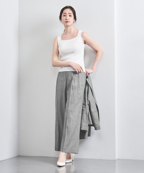 UNITED ARROWS(ユナイテッドアローズ)の「ECLISSE ワイドパンツ(スラックス・レディース・ナチュラル/その他7/ネイビー/その他1・34/36/38/40)」の11枚目の写真