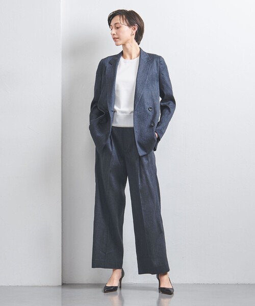 UNITED ARROWS(ユナイテッドアローズ)の「ECLISSE ワイドパンツ(スラックス・レディース・ナチュラル/その他7/ネイビー/その他1・34/36/38/40)」の13枚目の写真