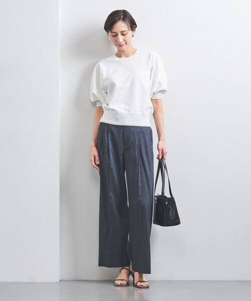 UNITED ARROWS(ユナイテッドアローズ)の「ECLISSE ワイドパンツ(スラックス・レディース・ナチュラル/その他7/ネイビー/その他1・34/36/38/40)」の15枚目の写真