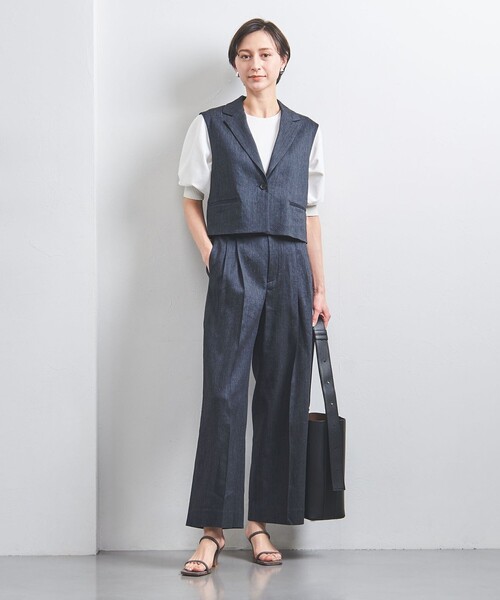 UNITED ARROWS(ユナイテッドアローズ)の「ECLISSE ワイドパンツ(スラックス・レディース・ナチュラル/その他7/ネイビー/その他1・34/36/38/40)」の17枚目の写真