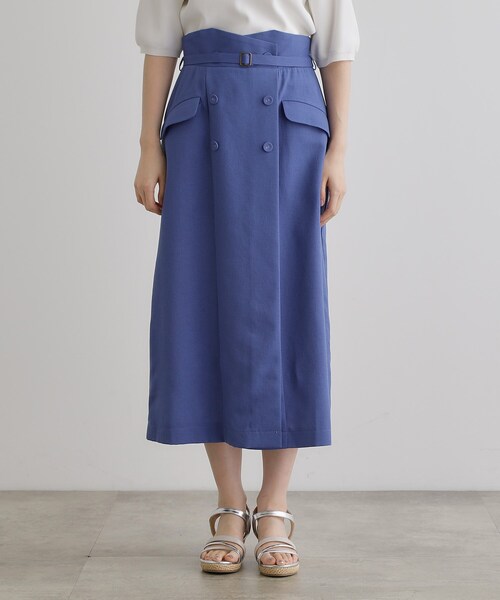 grove（グローブ）の「カナパトレンチライクスカート（スカート・レディース・グレー/ネイビー/ブルー系その他・02/03/05/04/01）」の18枚目の写真