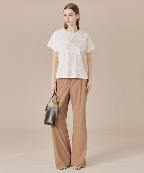 tシャツ 「BIBURY FLOWER」ラインバイブリーフラワーＴシャツ レディース セール】【BIBURY FLOWER】ラインバイブリーフラワーTシャツ（T