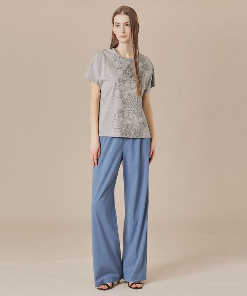 tシャツ 「BIBURY FLOWER」ラインバイブリーフラワーＴシャツ レディース セール】【BIBURY FLOWER】ラインバイブリーフラワーTシャツ（T