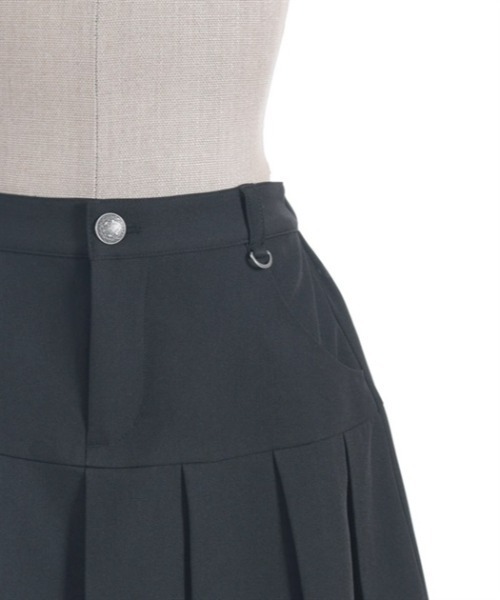 axes femme POETIQUE（アクシーズファムポエティック）の「レッグカバー付スカパン（その他パンツ・レディース・ブラック/グレー・MEDIUM）」の6枚目の写真