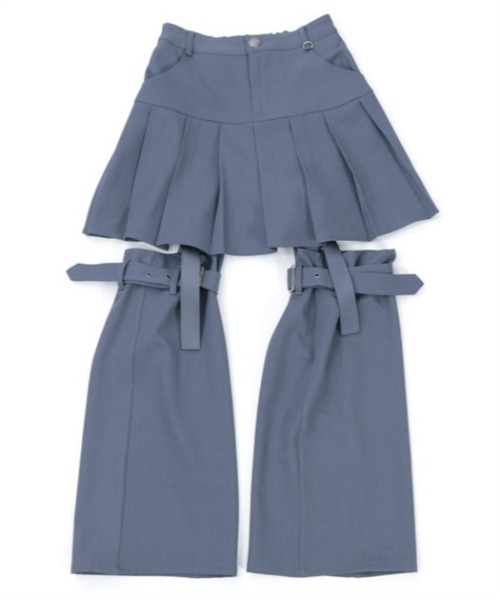 axes femme POETIQUE（アクシーズファムポエティック）の「レッグカバー付スカパン（その他パンツ・レディース・ブラック/グレー・MEDIUM）」の11枚目の写真