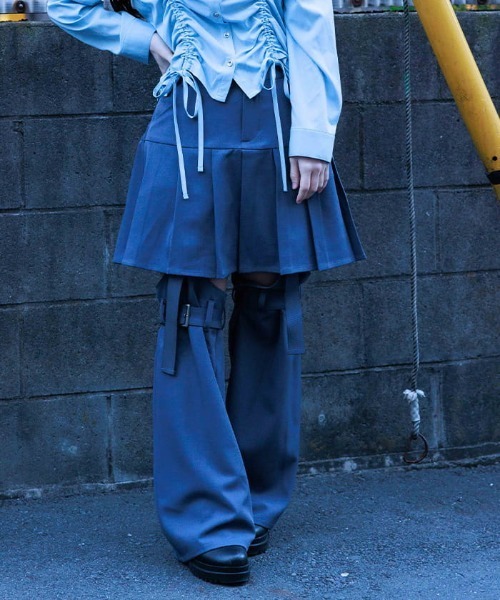 レッグカバー付スカパン（その他パンツ）｜axes femme POETIQUE