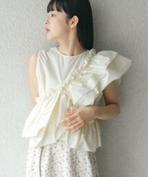 KBF | マルチWAYクロスフリルブラウス(シャツ/ブラウス)