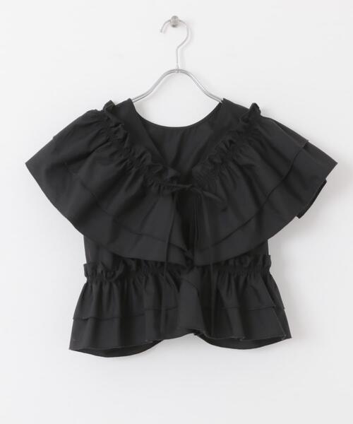 KBF(ケイビーエフ)の「マルチWAYクロスフリルブラウス(シャツ/ブラウス・レディース・アイボリー/ブラック/オレンジ・ONE)」の19枚目の写真