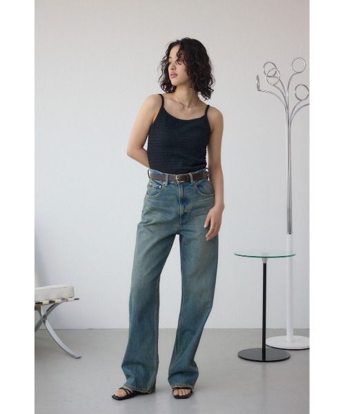 AZUL by moussy(アズールバイマウジー)の「ヘンケイリブキャミソール(キャミソール・レディース・ベージュ/ブラック/オフホワイト・SMALL/MEDIUM)」の16枚目の写真