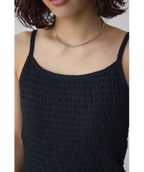 AZUL by moussy(アズールバイマウジー)の「ヘンケイリブキャミソール(キャミソール・レディース・ベージュ/ブラック/オフホワイト・SMALL/MEDIUM)」の20枚目の写真