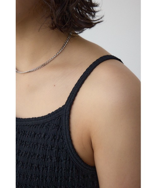 AZUL by moussy(アズールバイマウジー)の「ヘンケイリブキャミソール(キャミソール・レディース・ベージュ/ブラック/オフホワイト・SMALL/MEDIUM)」の22枚目の写真