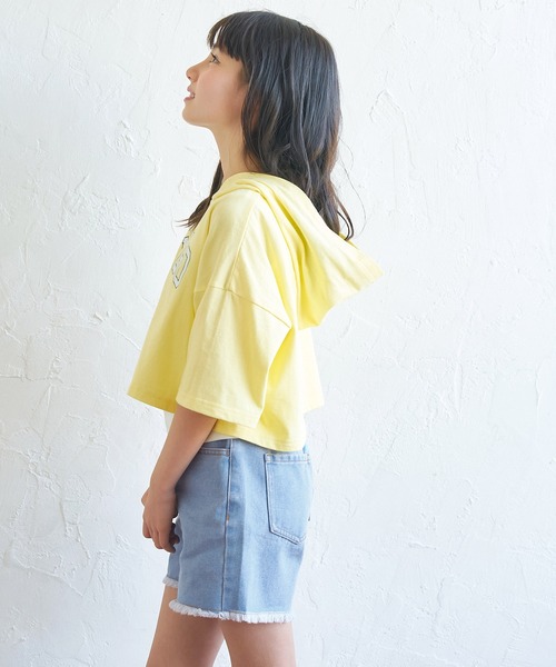 coca（coca）（コカ）の「【WEB限定セール】キッズ フリンジデニムショートパンツ（デニムパンツ・キッズ・ライトブルー/ブルー・120/130/140/150）」の8枚目の写真