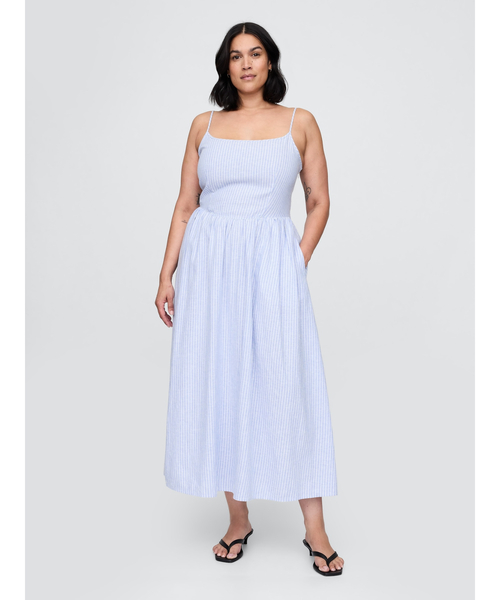 DROPPED-WAIST MAXI DRESS ドロップウエストマキシワンピース