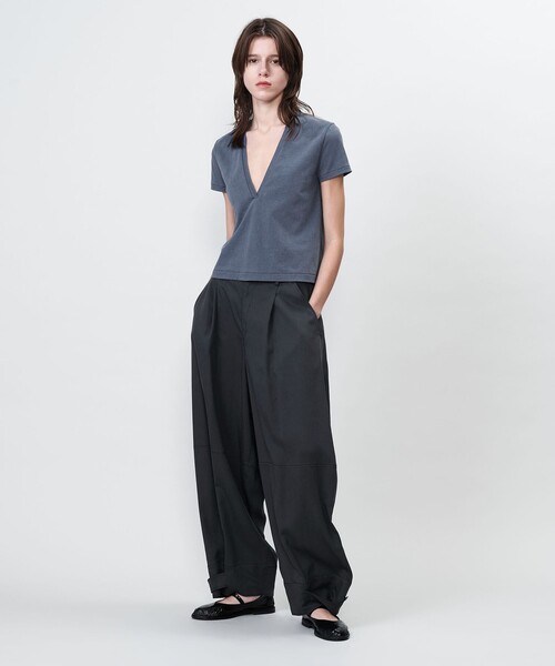 tシャツ 「ASTRAET」コットンテンジク ディープVネックTシャツ レディース 5400025S0424_m1_a007.jpg